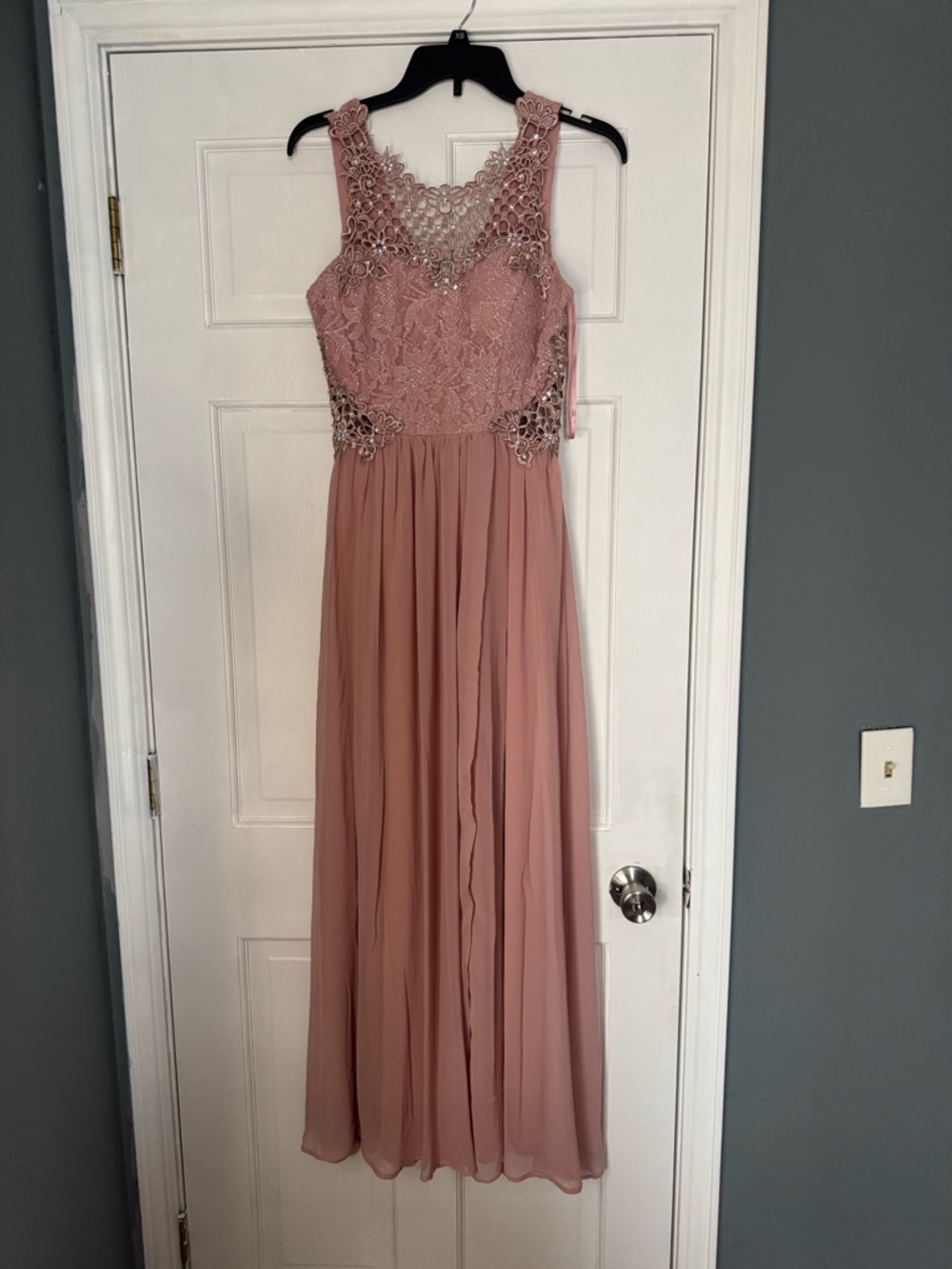 Pink Maxi Prom Dress
